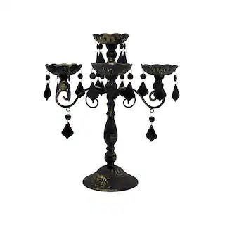 15" Black & Gold Candelabra Tabletop Accent by Ashland® | Michaels | Michaels Stores