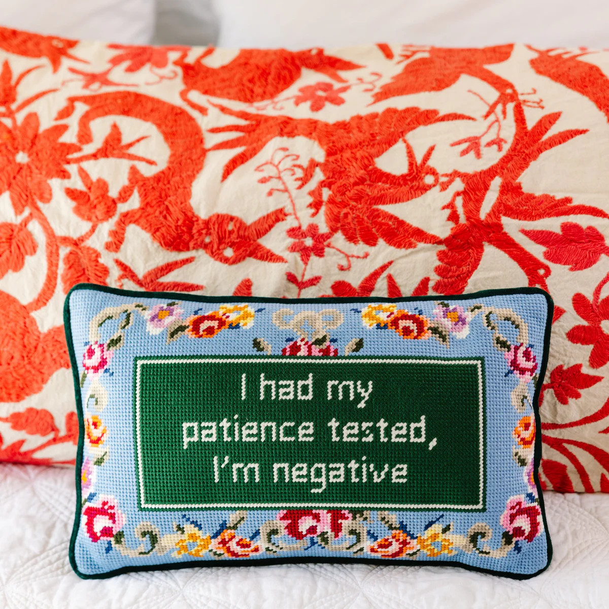 Furbish Studio - Patience Needlepoint Pillow | Furbish Studio