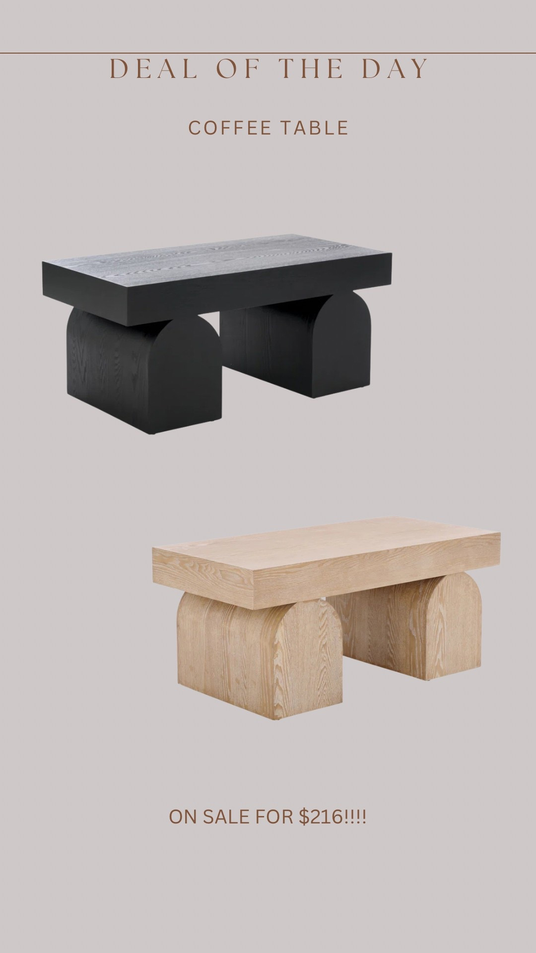 
Okay what the heck!!!!!!!!!!!!! 🚨😍This may be my favorite find ever!!! Brand new coffee table for only $216 right now 😱😱😱🤯🤯🤯🤯🤯🤯 this will sellout fast. I cannot even believe the price

#LTKHome #LTKSaleAlert #LTKStyleTip