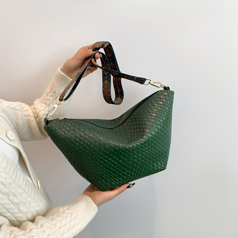 Minimalist Solid Color Crossbody Bag Retro Style Textured - Temu | Temu Affiliate Program