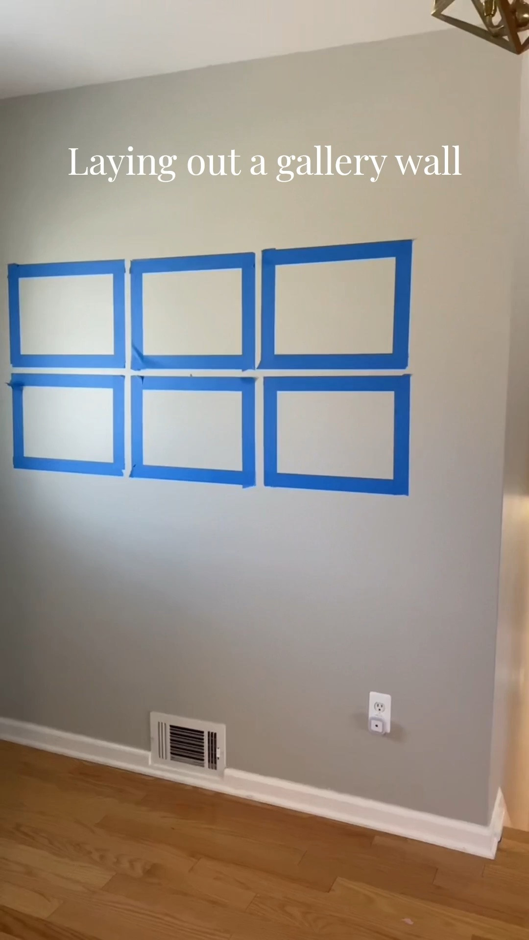 This is how I lay out my gallery wall before ever hammering a nail into the sheetrock. It allows you to measure the correct spacing and make sure the frames are level, without unnecessary nail holes. 

 #gallerywall #homestyling #homedesign #homestyle #DIYhome #DIYproject #walldecor #pictureframes #hallwaydecor

#LTKHome #LTKSaleAlert #LTKstorytime