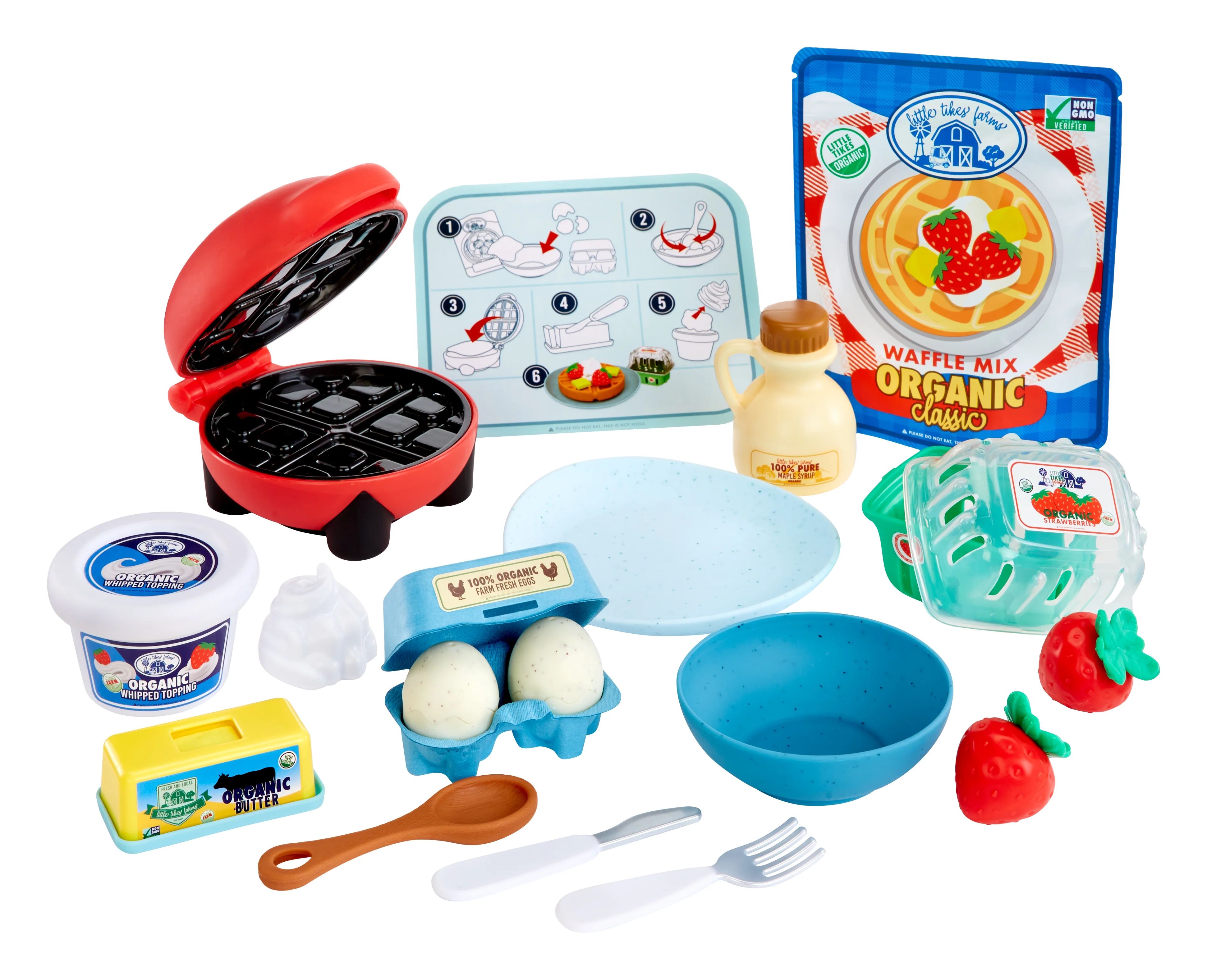 Little Tikes Creative Chefs Waffle Kit with Make-It Mix Sand, 18 Accessories, Realistic Pretend P... | Walmart (US)