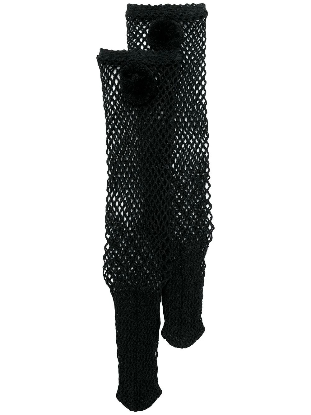 Muveil fishnet high ankle socks - Black | FarFetch US