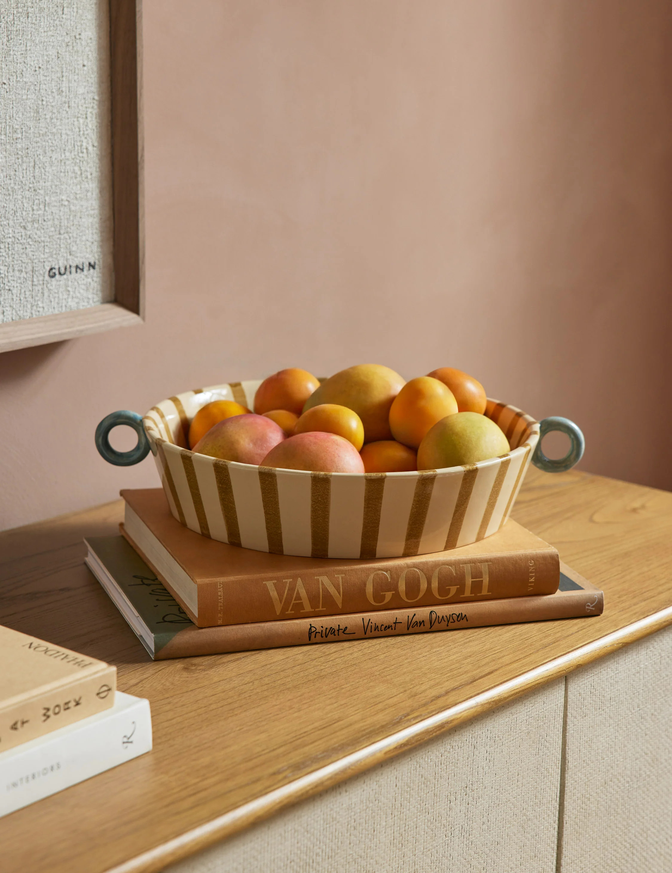 Bibbs Hand-Painted Centerpiece Bowl | Lulu and Georgia 