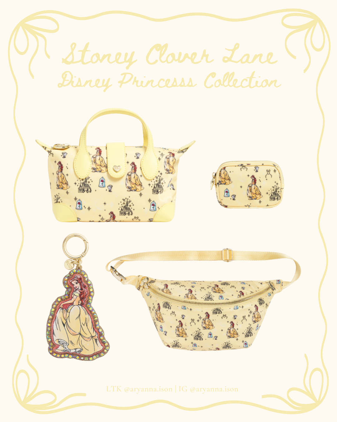 STONEY CLOVER LANE | DISNEY PRINCESS | DISNEY STORE | HANDBAGS | DISNEY STYLE | DISNEY OUTFIT | DISNEY FASHION | BELLE | BEAUTY & THE BEAST 

 #LTKootd #LTKSeasonal #LTKTravel