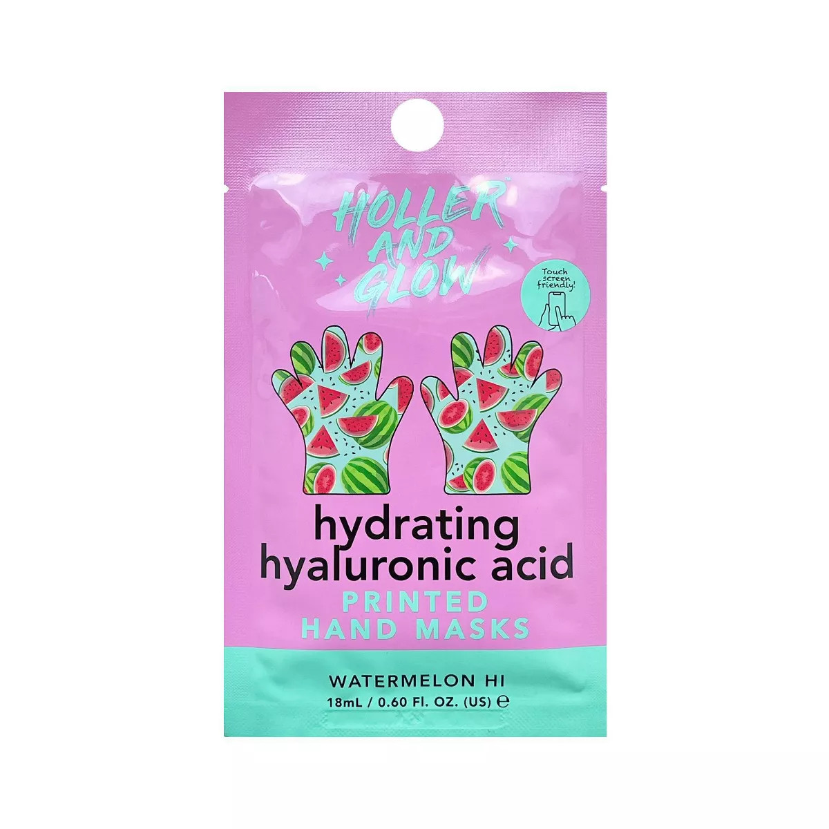 Holler and Glow Ultra Hydrating Slugging Hand Mask - Watermelon Hi - 0.60 fl oz | Target