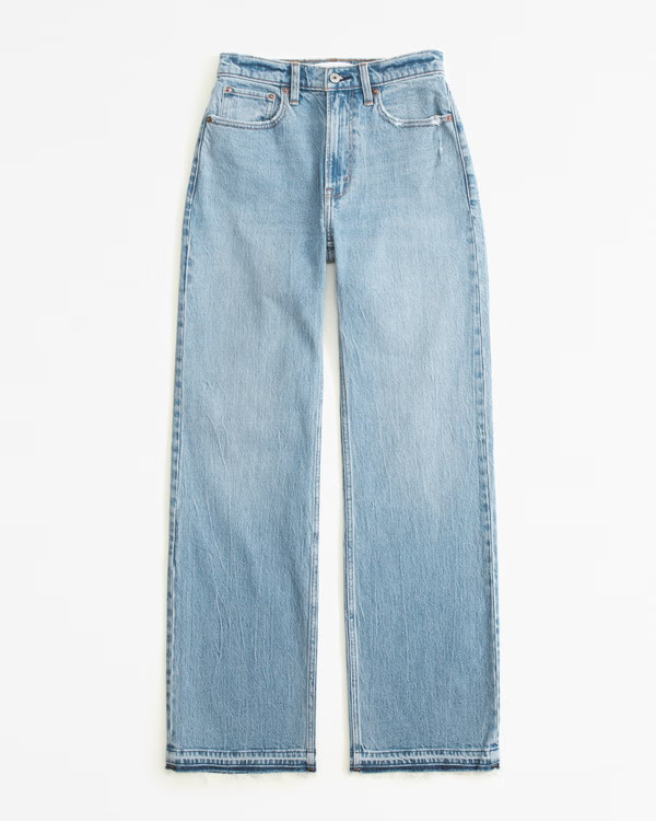 Curve Love High Rise 90s Relaxed Jean | Abercrombie & Fitch (UK)