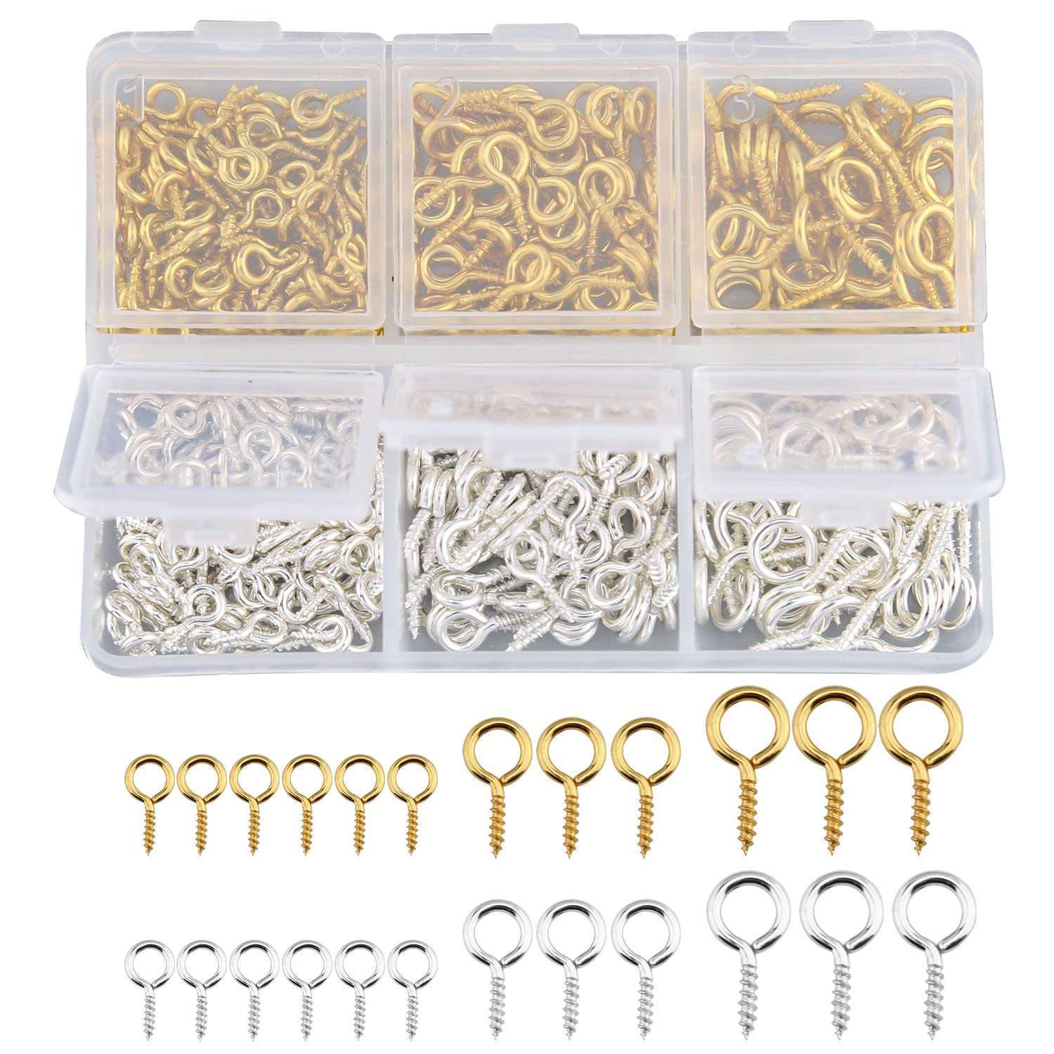 Amazon.com: TOYMIS 400pcs Small Screw Pins Eye Pins Pendants for DIY Crafts Jewelry Making Result... | Amazon (US)