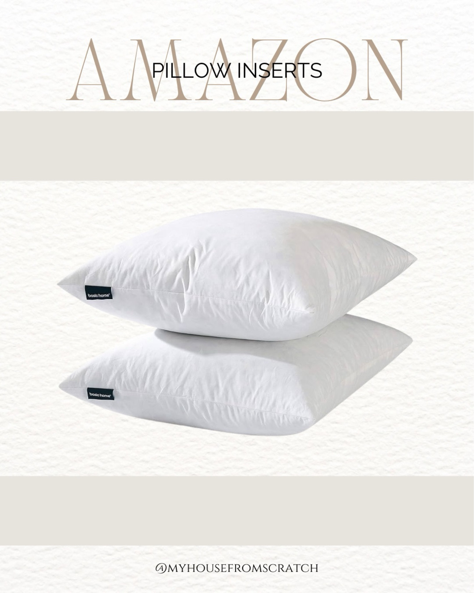Amazon pillow insert, pillow insert, down feather pillow insert 

#LTKfamily #LTKstyletip #LTKhome