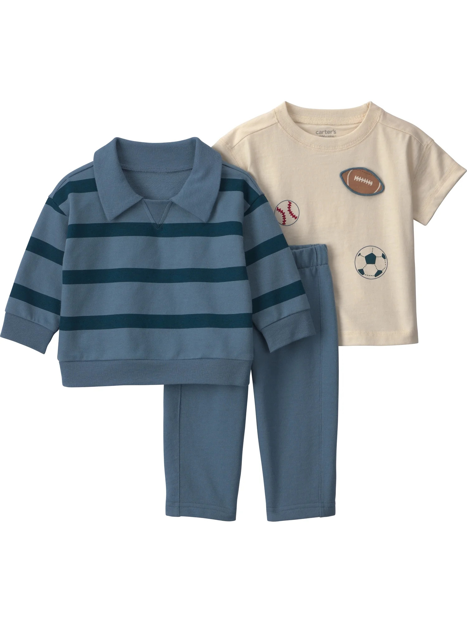 Carter's Child of Mine Baby Boy Outfit Set, 3-Piece, 0-24 Months | Walmart (US)