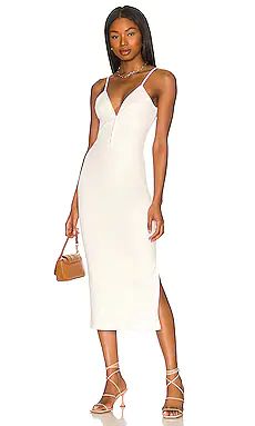 Marie Midi Dress in White | Revolve Clothing (Global)