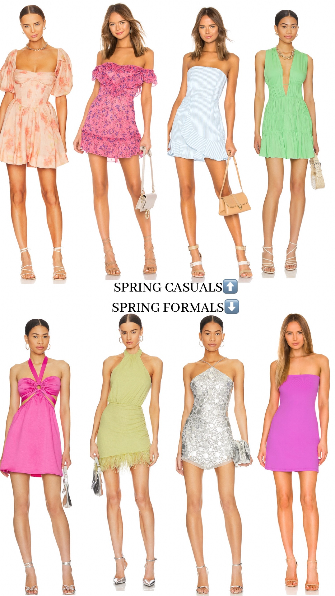 spring casuals and spring formals⬆️⬇️ #LTKU #LTKseasonal 

#LTKstyletip #LTKfit #LTKtravel