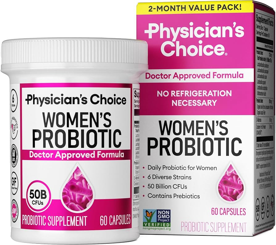 Physician's Choice Probiotics - PH Balance, Digestive, UT, & Feminine Health - 50 Billion CFU - 6... | Amazon (US)