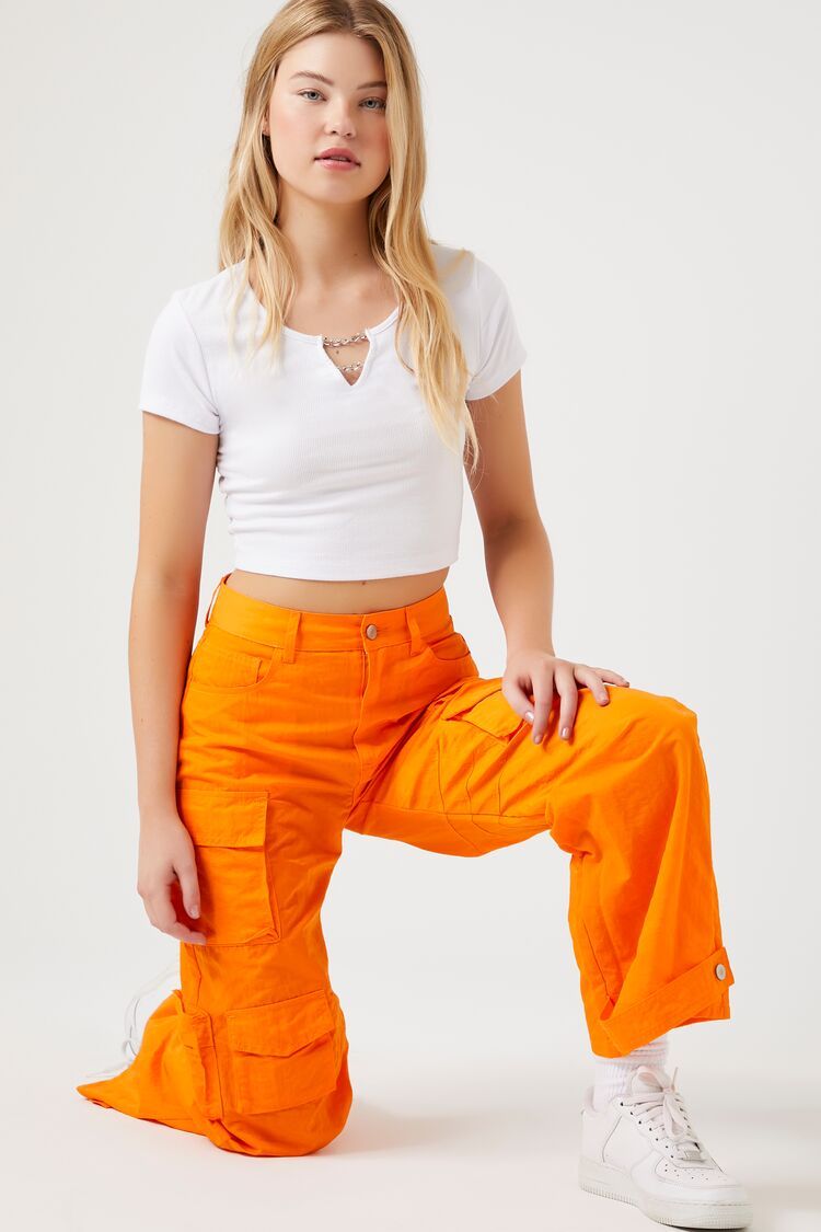 Wide-Leg Utility Cargo Pants | Forever 21 (US)