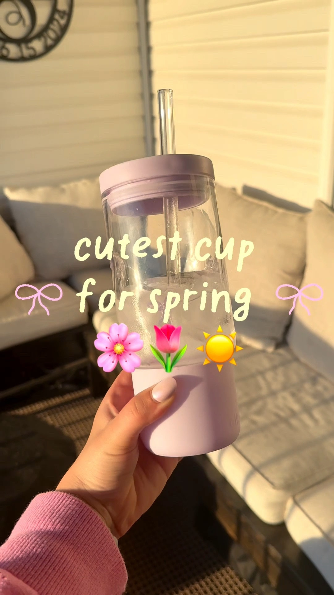 Loving this glass cup with icon bows for spring 🥤🎀 @Target my afternoon Coke Zero or iced coffee just got a lot cuter

#LTKHome #LTKmomlife