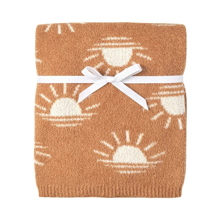 Modern Moments by Gerber Baby Boy or Girl Gender Neutral Soft Cozy Blanket, Terra Sun | Walmart (US)