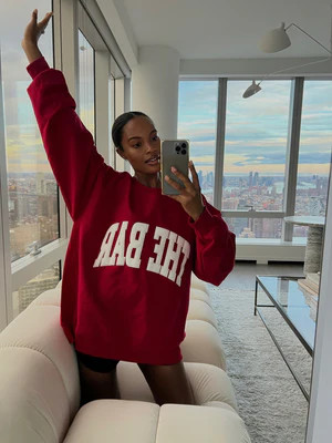 VARSITY SWEATSHIRT RUBY | The Bar