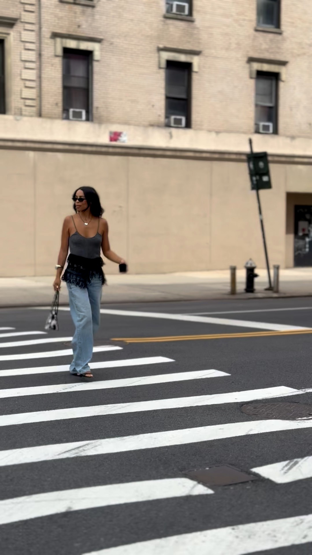 Skirts over pants #nyfw 

#LTKStyleTip #LTKItBag