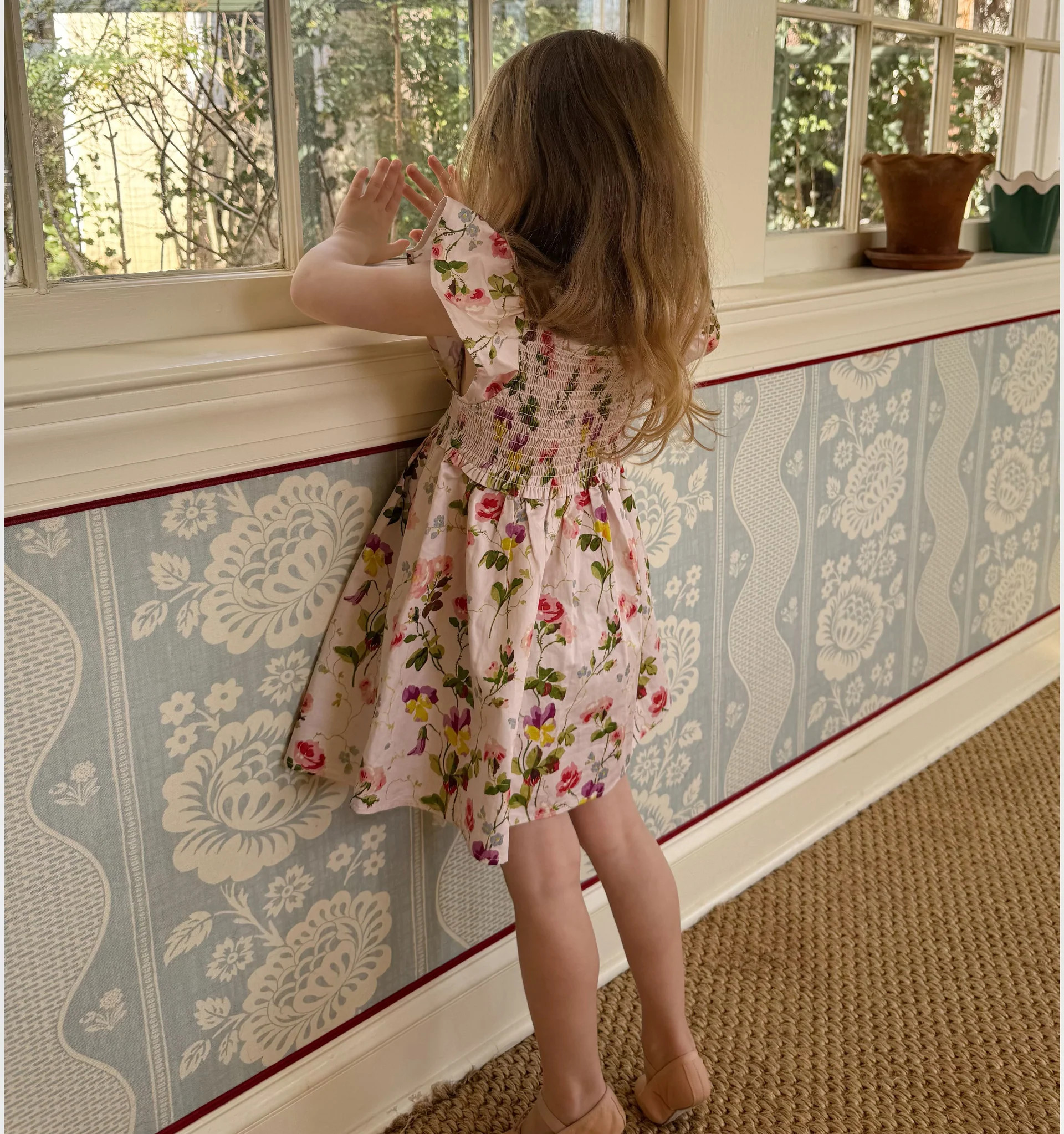 The Tiny Louise Nap Dress - Pink Bluebonnet | Hill House Home US