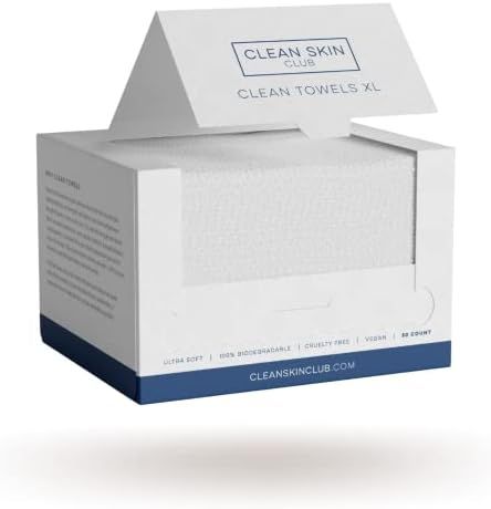 Clean Skin Club - Clean Towels XL | World's 1ST Biodegradable Face Towel | Disposable Makeup Remo... | Amazon (US)