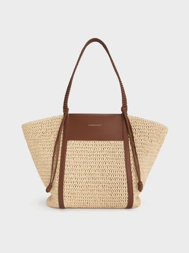 Borsa tote in rafia Shalia | CHARLES & KEITH | Charles & Keith EU