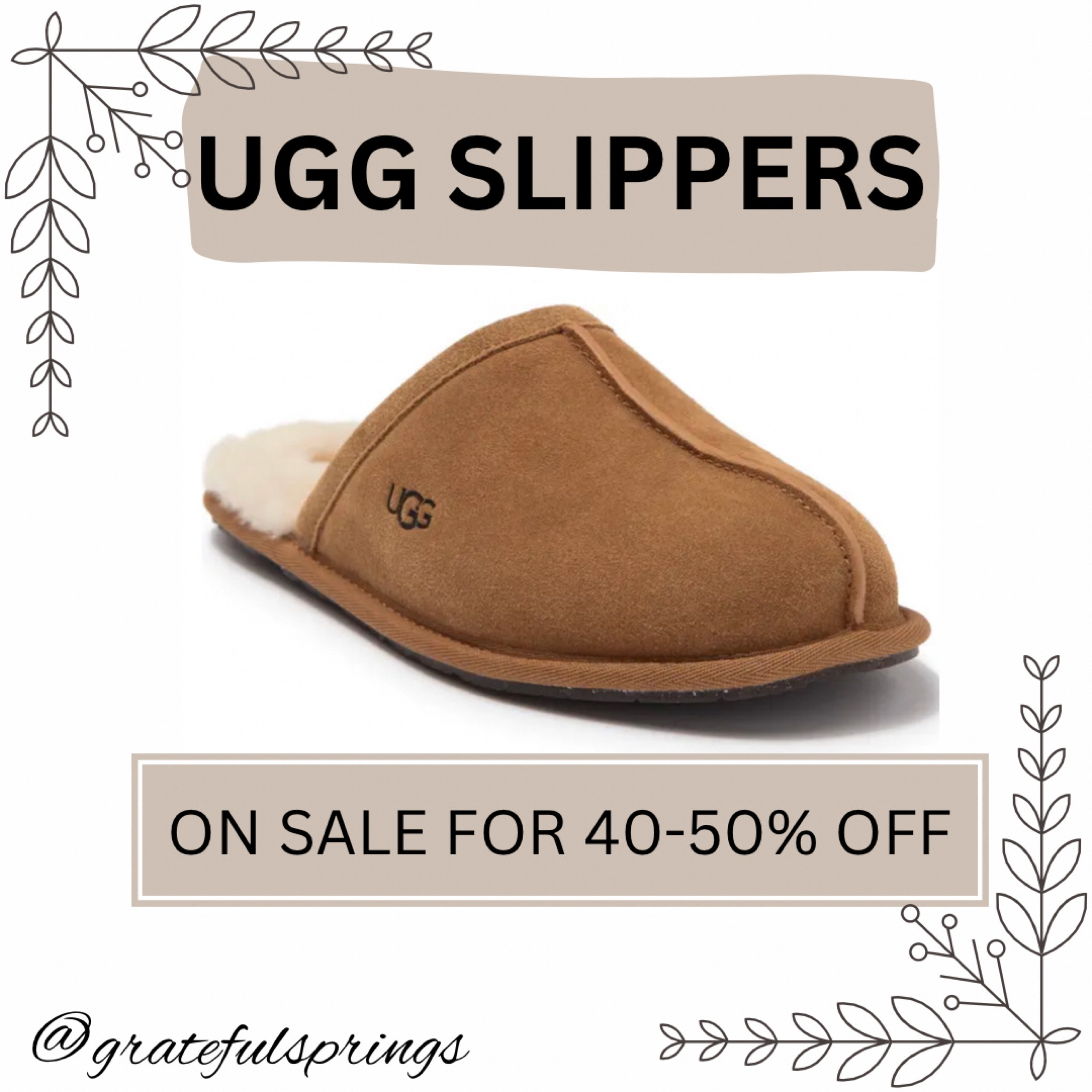 UGG Slippers 40-50% off! So many great styles and cozy finds for a great marked down price! Don’t miss this!!


#ugg #slippers #sale #slides #nordstrom #gifts 

#LTKsalealert #LTKstyletip #LTKshoecrush