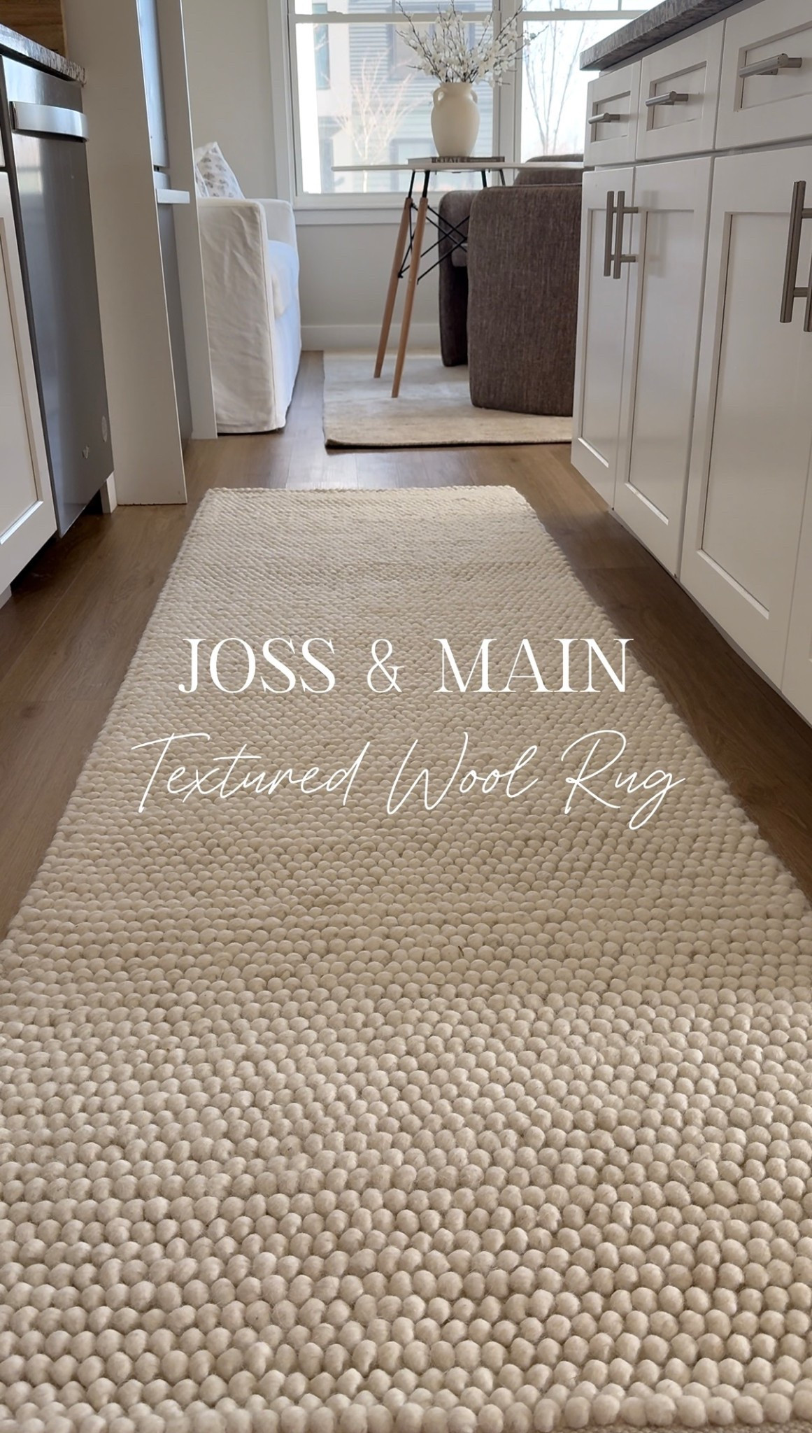 Textured wool rug from Joss & Main 🤎Linked a few similar rugs that come in other colors too! 