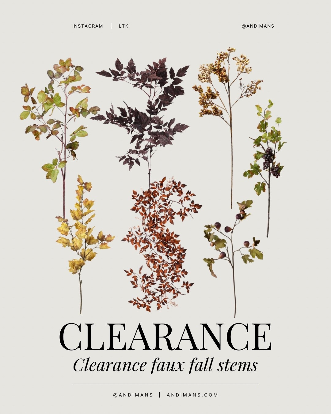 Some of my favorite faux fall stems are on clearance!

#LTKHome #LTKFindsUnder100 #LTKFindsUnder50