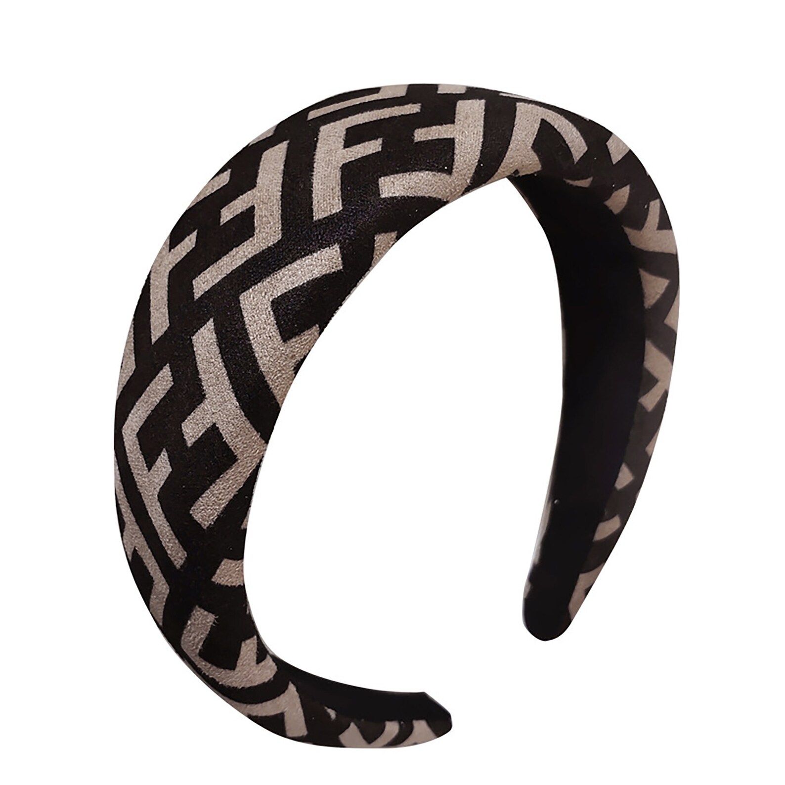 Designer  inspired fabric padded headband wide puffy- fabric covered headband | Etsy (US)