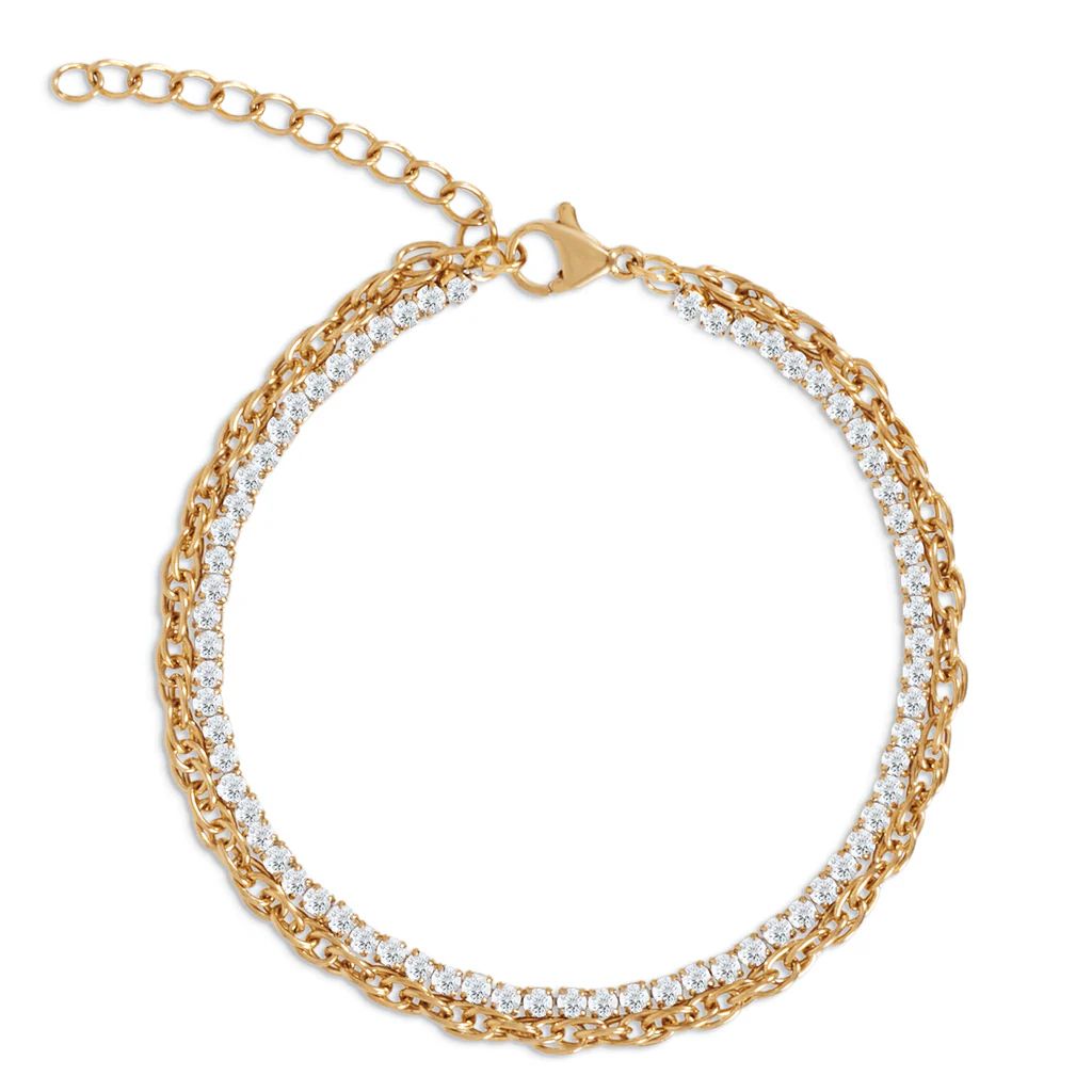 Ellie Vail - Marten Double Chain Tennis Bracelet | Ellie Vail Jewelry