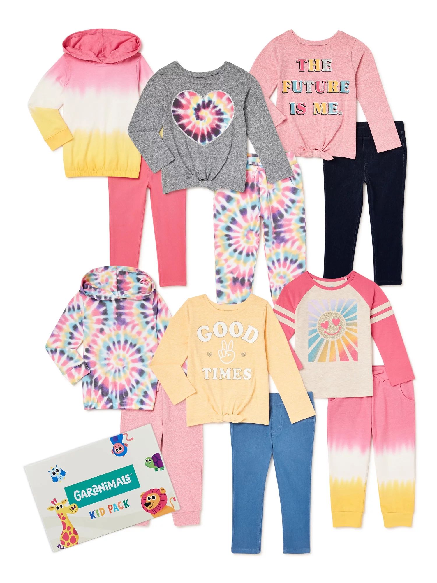 Garanimals Baby and Toddler Girls' Mix & Match Outfit Kid-Pack, 12-Piece, Sizes 12M-5T | Walmart (US)