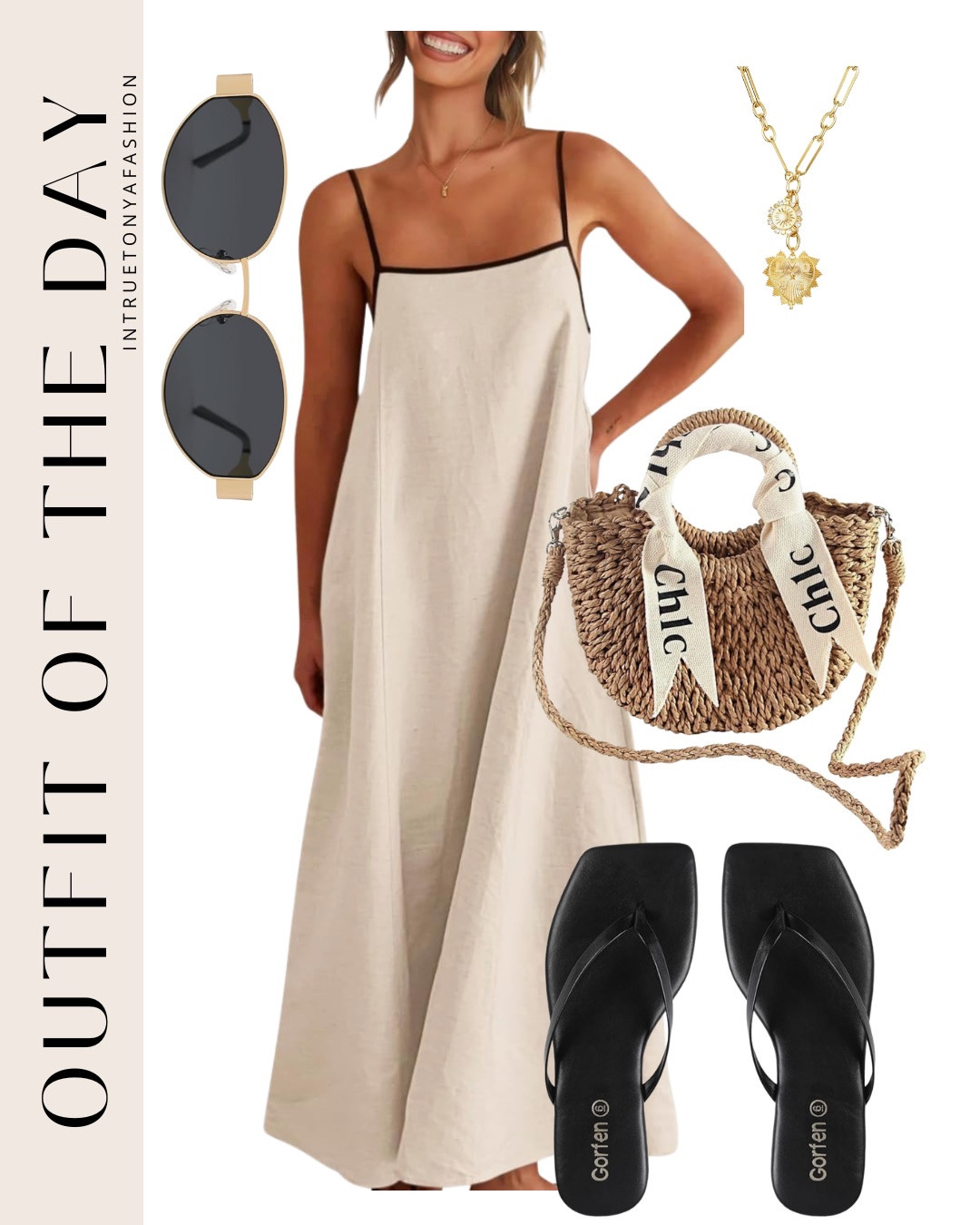 Summer maxi dress with a mini straw handbag, and black square toe sandals 





vacation outfits, tropical outfits, beach outfits, beach clothes, resort wear 2026, summer outfits, beach vacation outfit 

#LTKootd #LTKPetite #LTKSaleAlert