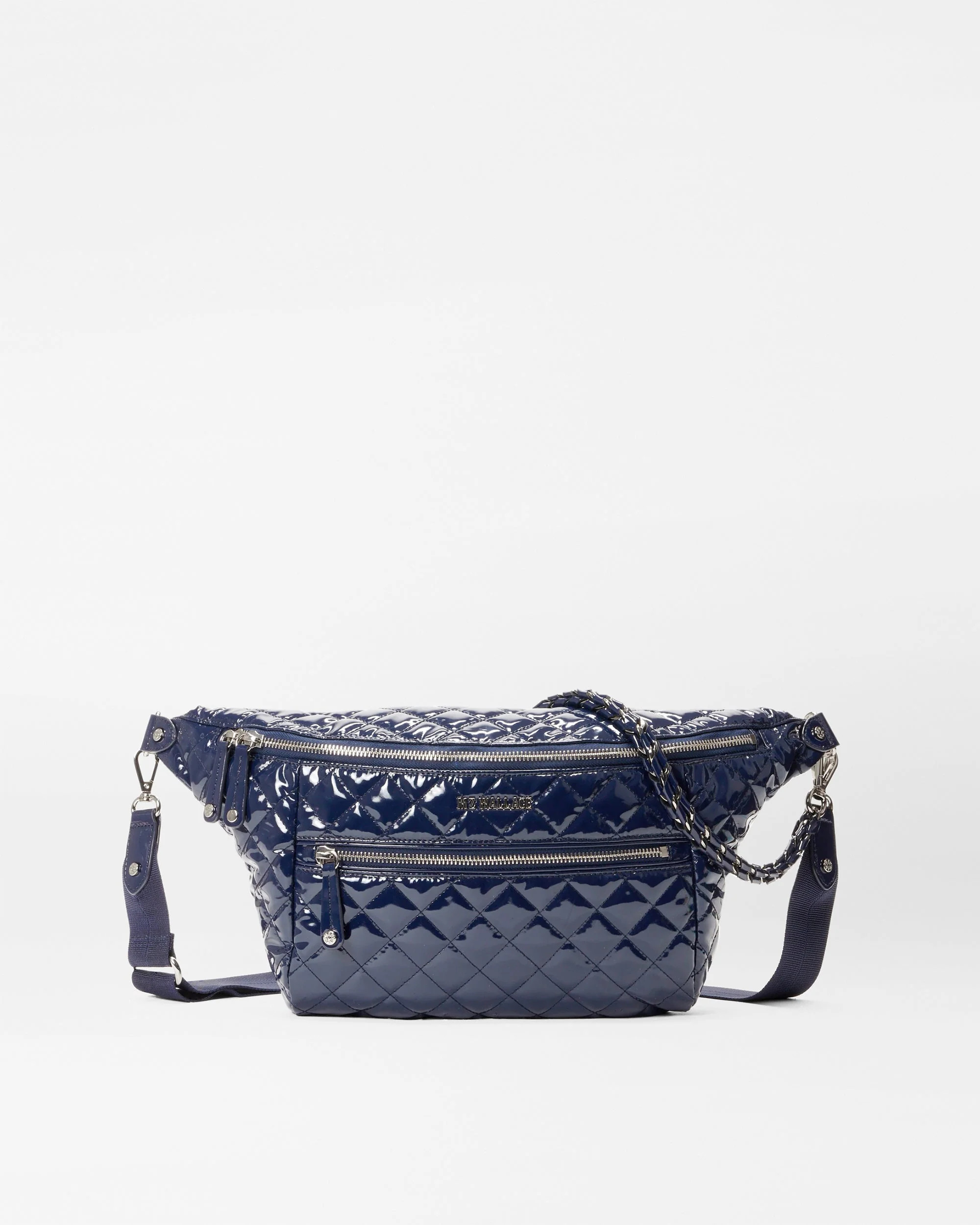 Navy Lacquer Crosby Crossbody Sling Bag | MZ Wallace
