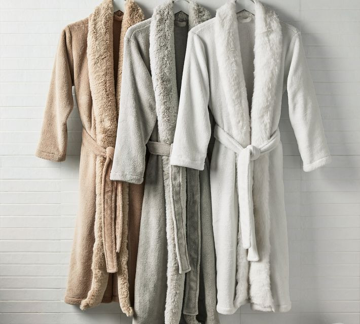 Alpine Faux Fur Robe | Pottery Barn (US)