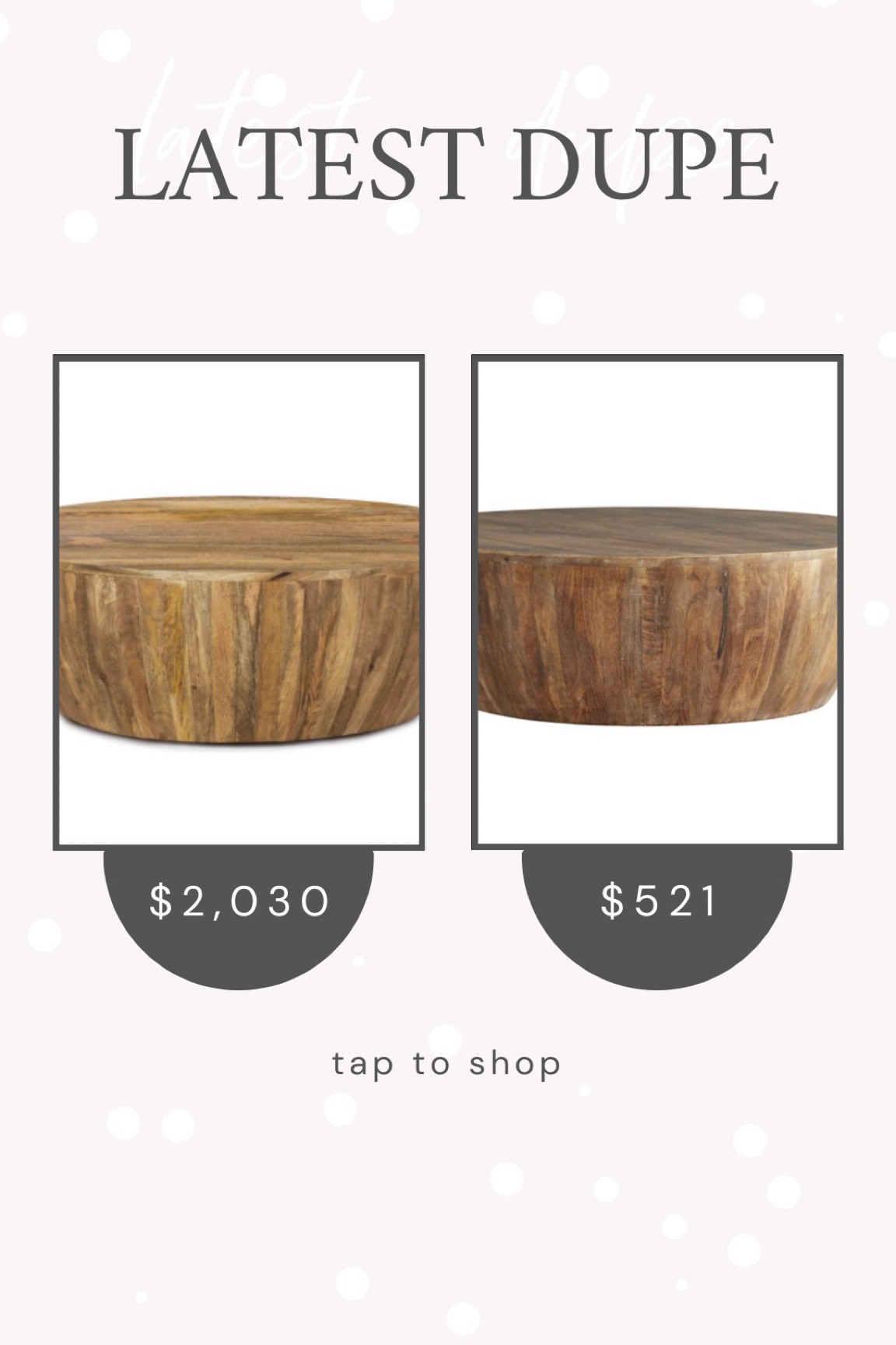 Studio McGee wood coffee table dupe 

#LTKsalealert #LTKfamily #LTKhome