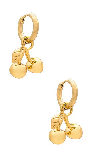 Cherry Huggies in Gold | Revolve Clothing (Global)