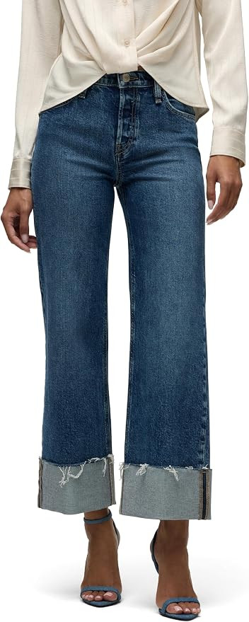 Hudson Women's Rosie High-Rise Wide Leg Ankle Jean | Amazon (US)