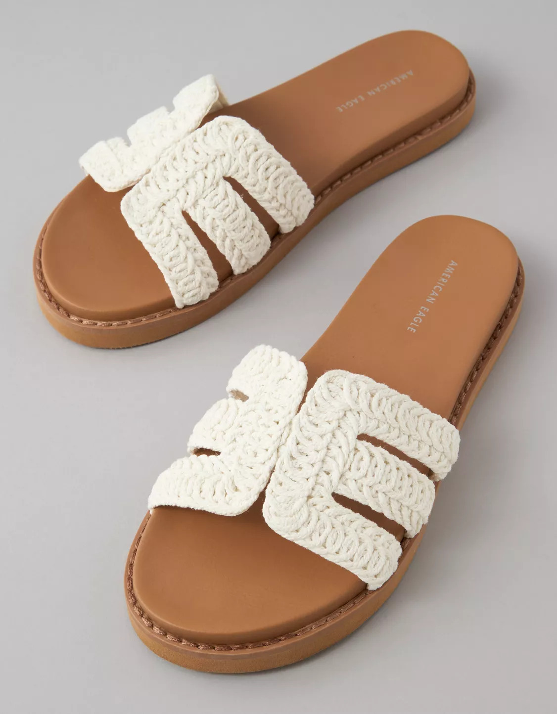 AE Crochet Slide Sandal | American Eagle Outfitters (US & CA)