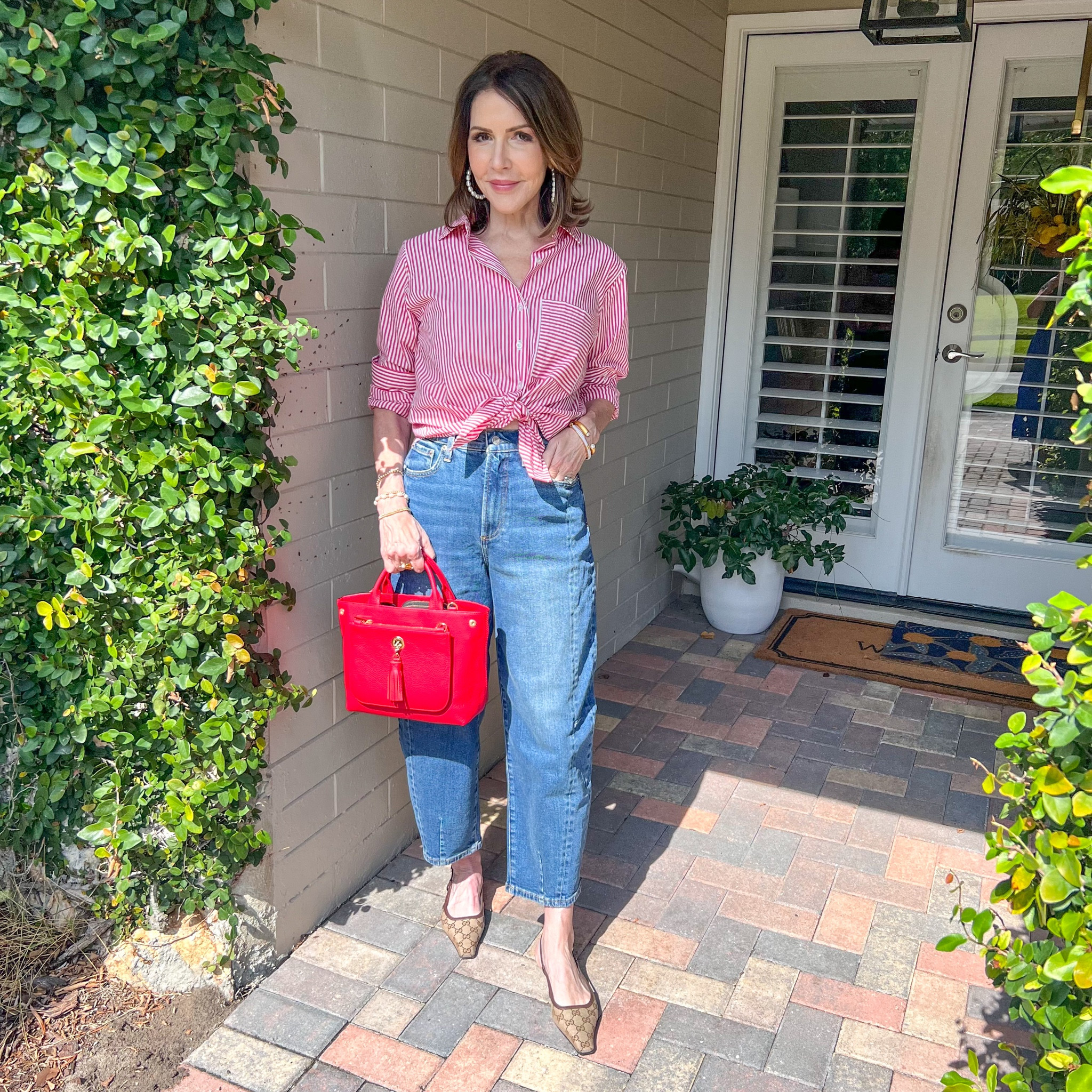 Sharing these Pistola jeans and pink striped button-up that I am loving. Paired them with my Gucci flats. 

Pistola denim, Evereve new arrivals, Gucci flats, denim style Evereve jeans

#LTKStyleTip #LTKShoeCrush #LTKOver40