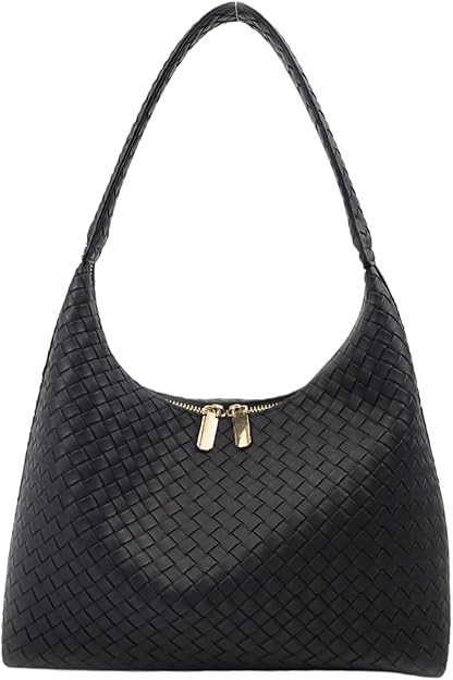 GRPKSSIB Leather Hobo Bags for Women Crescent Shoulder Bag Slouchy Tote Handbags Soft Underarm Pu... | Amazon (US)