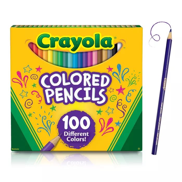 Crayola 100ct Sharpened Colored Pencils | Target