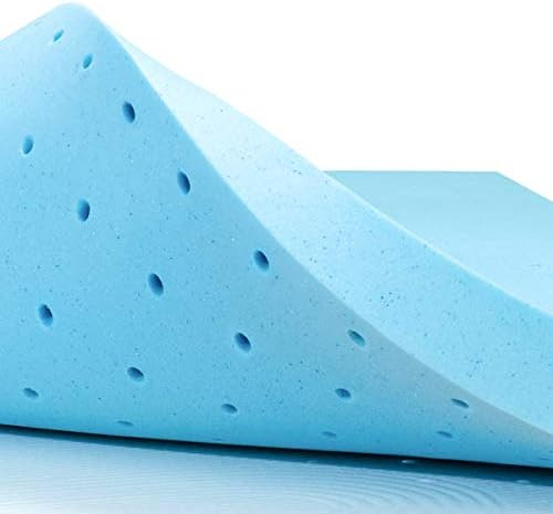 Subrtex 4 Inch Memory Foam Mattress Topper Ventilated Gel Infused Bed Foam Topper for Pressure Re... | Amazon (US)