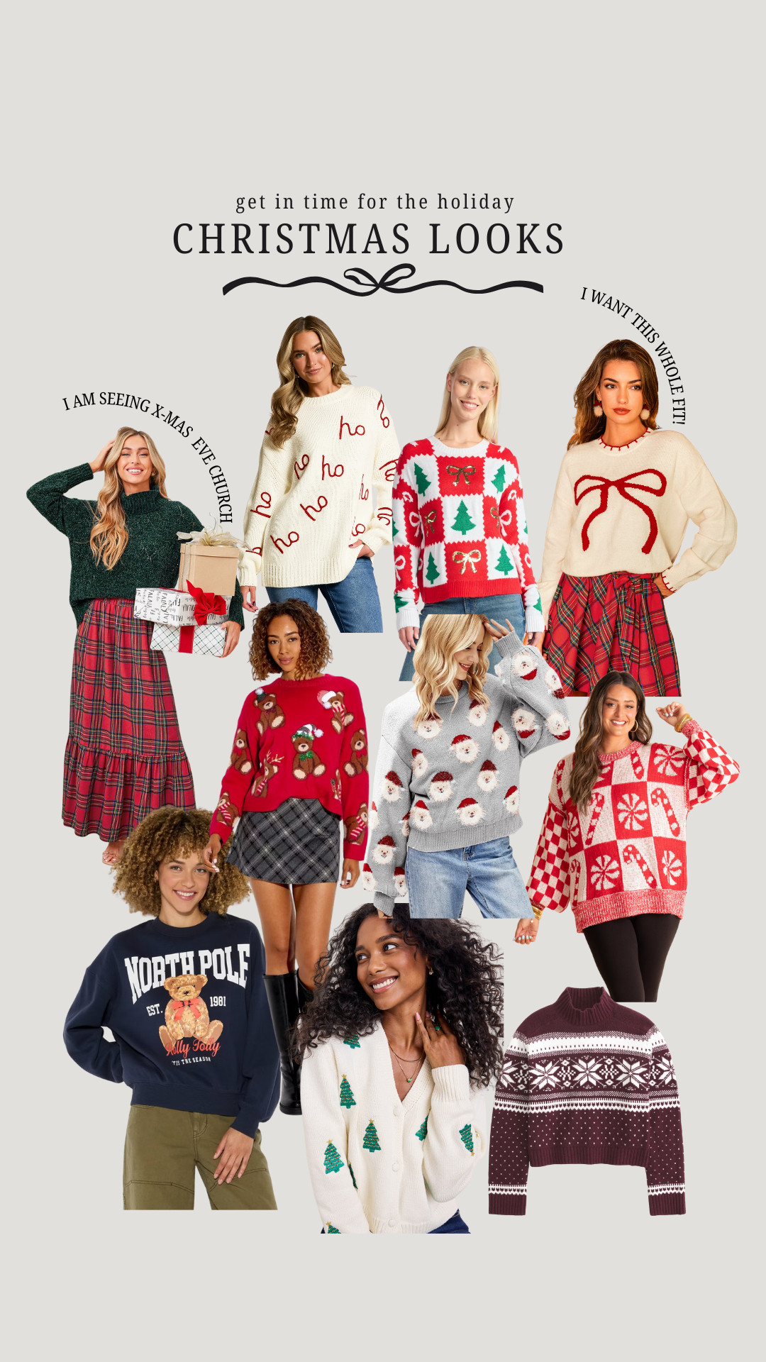 christmas sweaters and outfits to wear this holiday season. Even got that Christmas Eve church service covered!  

 #LTKHoliday #LTKSeasonal #LTKSaleAlert