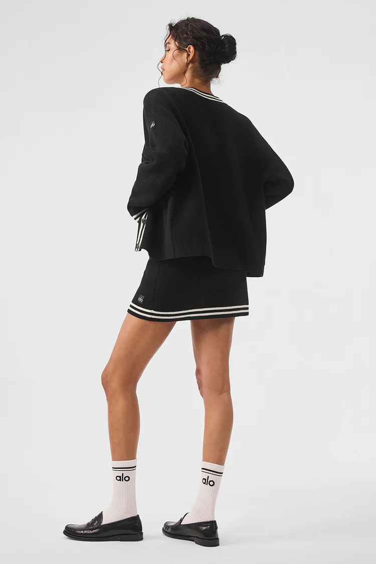 Tennis Club Sweater Knit Cardigan | Alo Yoga (US)