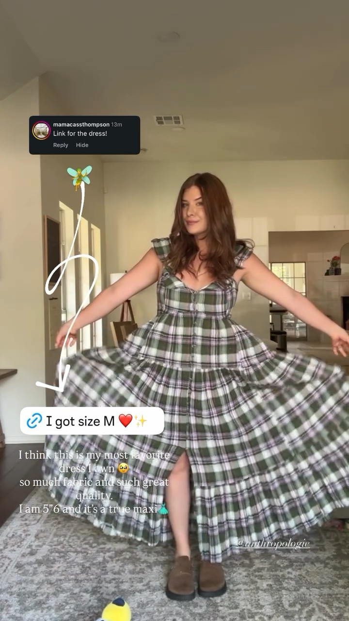 Cottage core fairytale dress 🧚 I think this is my most favorite dress I own 🥹
so much fabric and such great quality.
I am 5”6 and it’s a true maxi👗 @anthropologie 

#LTKSeasonal