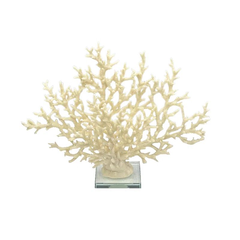 Celestial Coral Sculpture With Glass Base | Wayfair Professional