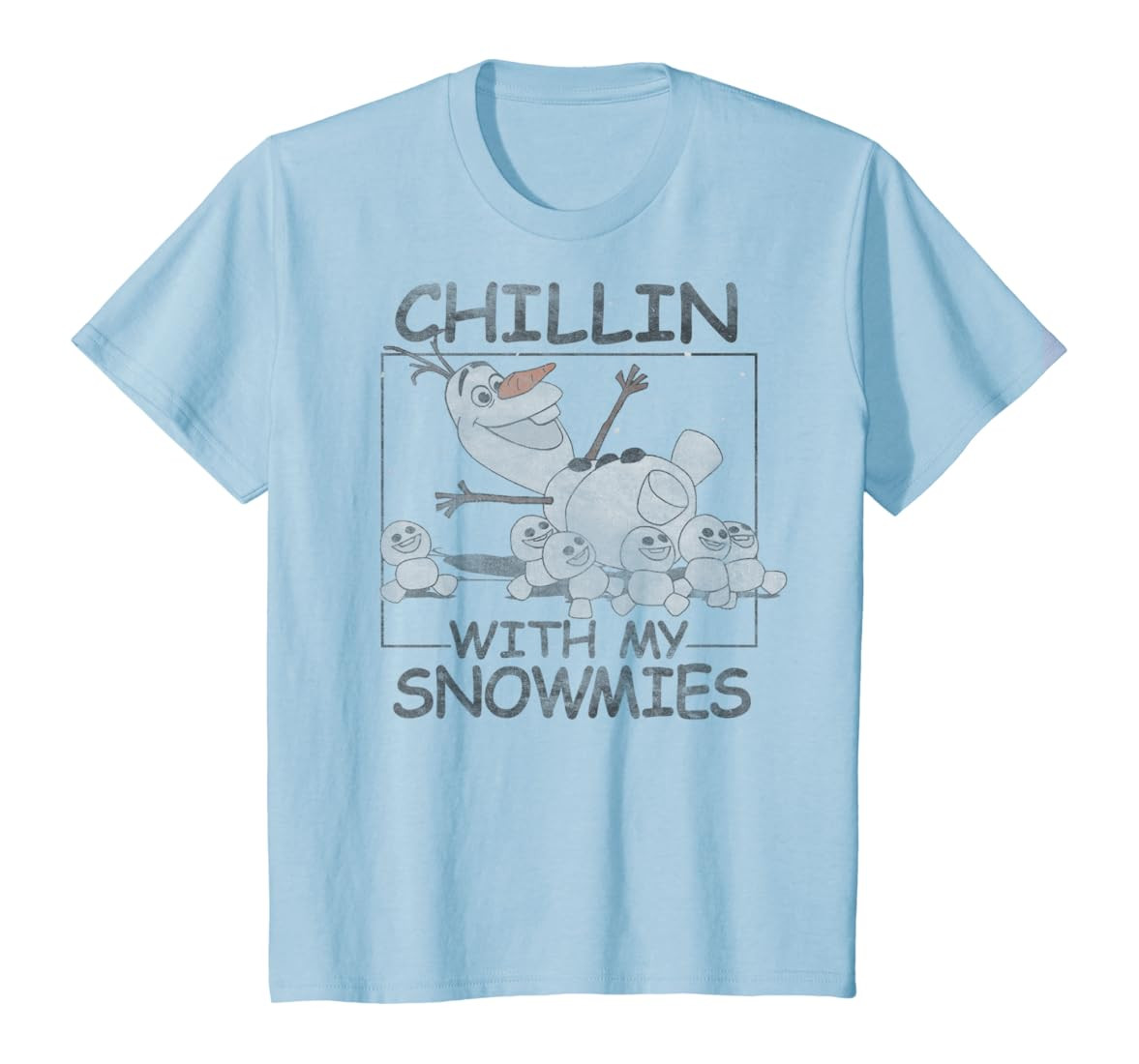 Disney Frozen Olaf Chillin With My Snowmies Portrait T-Shirt | Amazon (US)