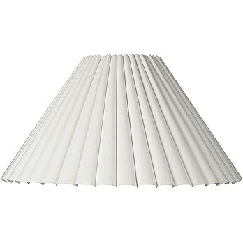 Large Box Pleat Empire Lamp Shade 7" Top x 20.5" Bottom x 10.75" High x 12.5" Slant (Spider) Repl... | Amazon (US)