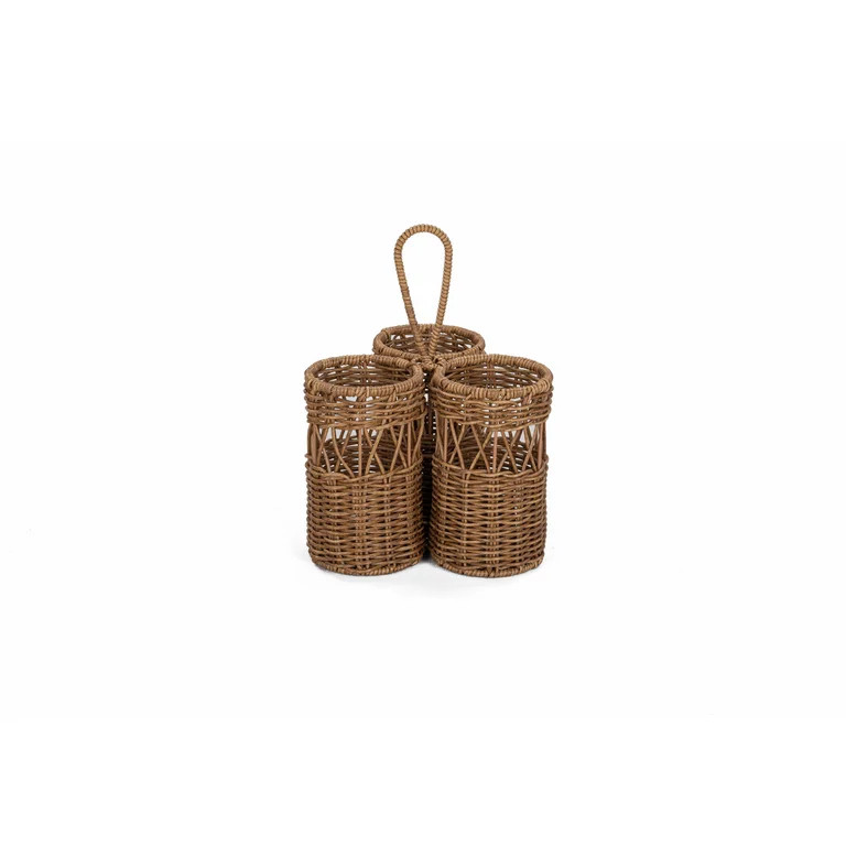 Better Homes & Gardens Rattan Wine Caddy | Walmart (US)