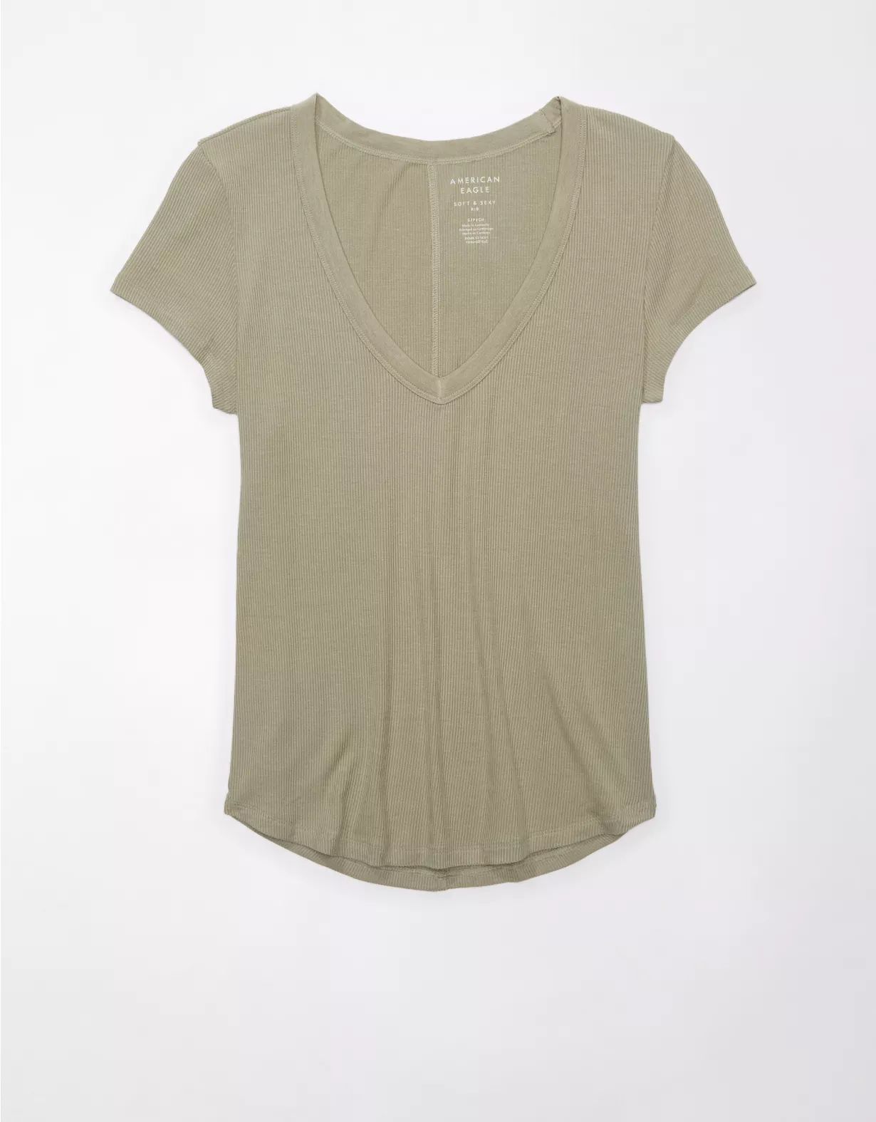 AE Soft & Sexy Short-Sleeve V-Neck Tee | American Eagle Outfitters (US & CA)